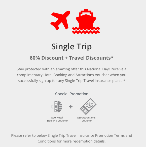HL Travel Single Trip Insurance promotion